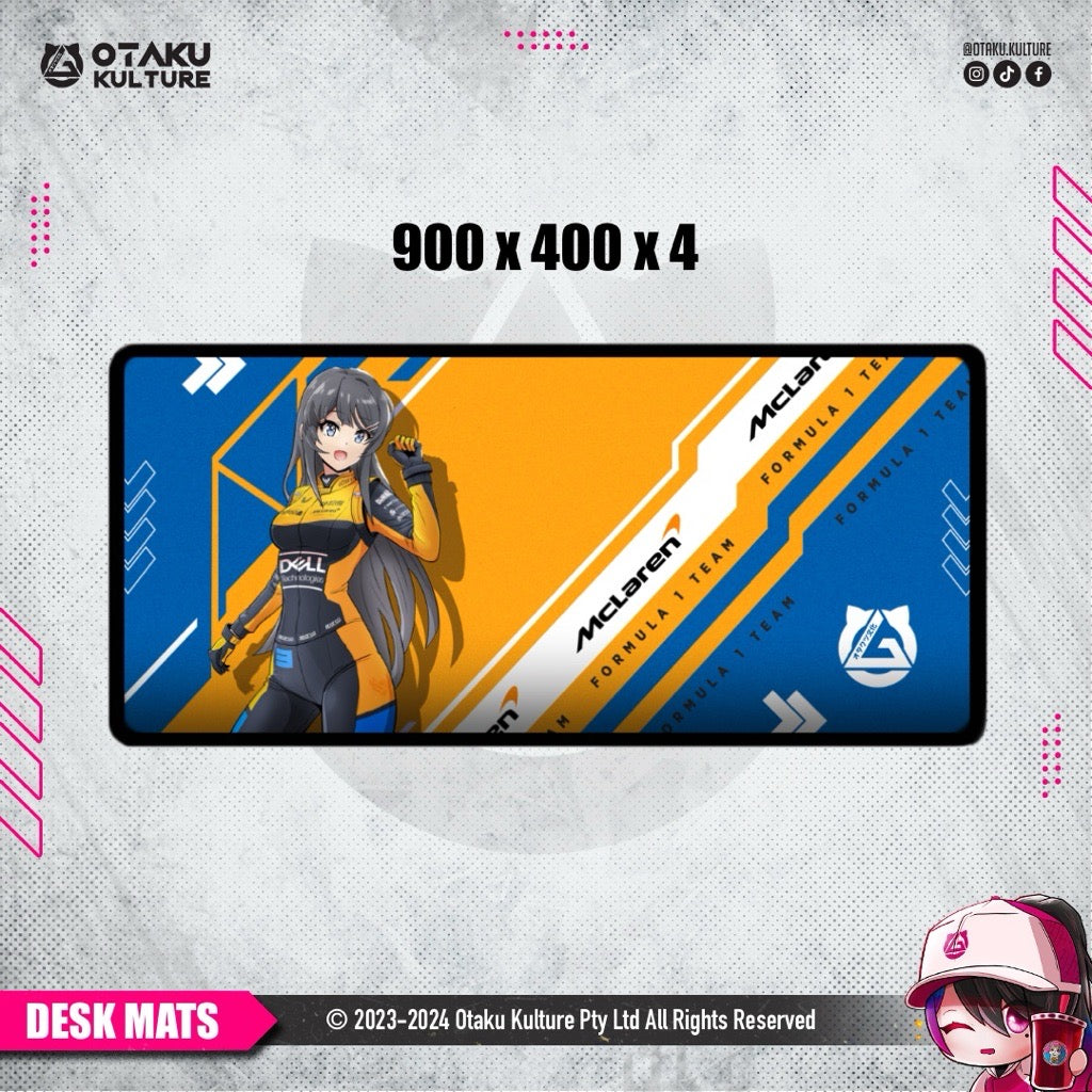 MAI MCLAREN INSPIRED DESK MAT