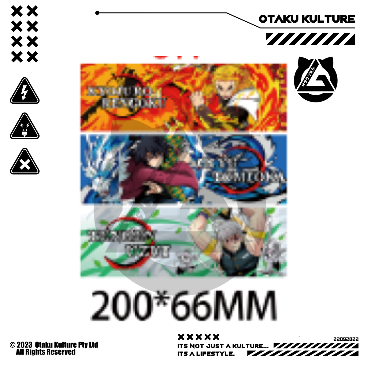 TENGEN/GIYU/RENGOKU SLAB 3D MOTION STICKER