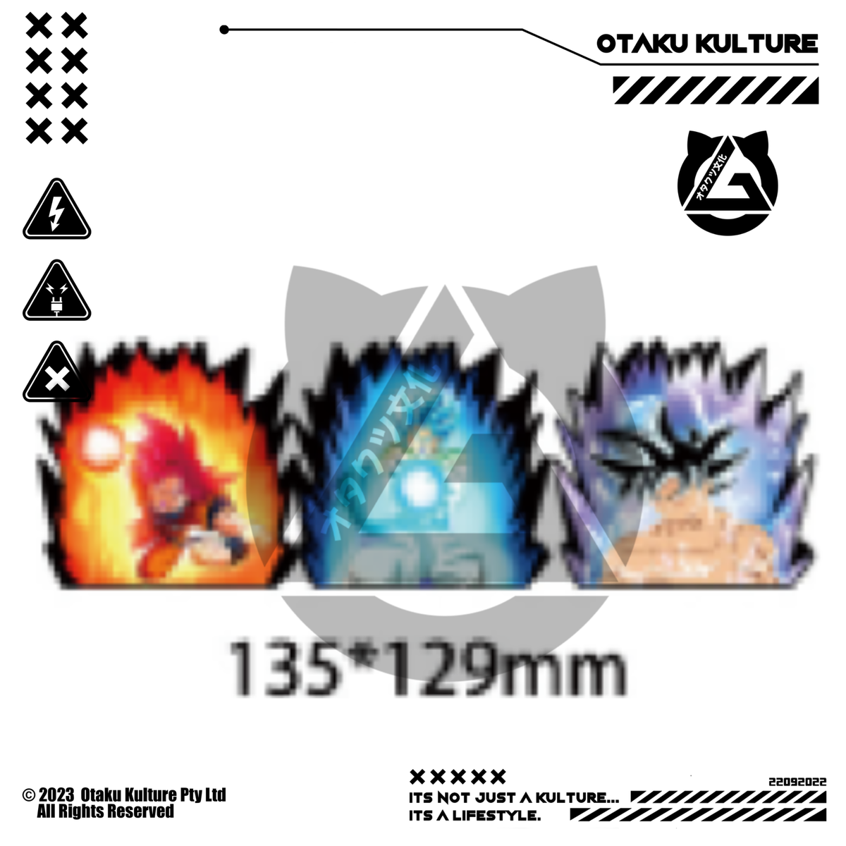 GOKU TRANSFORMATIONS 3D MOTION STICKER