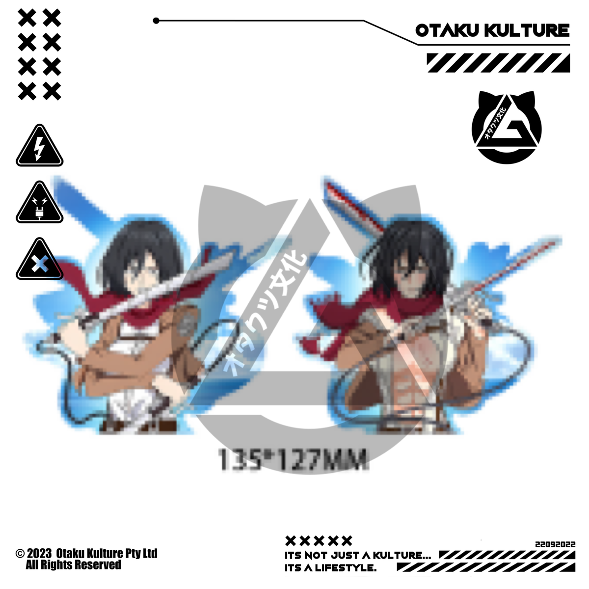 MIKASA FIGHT MODE 3D MOTION STICKER