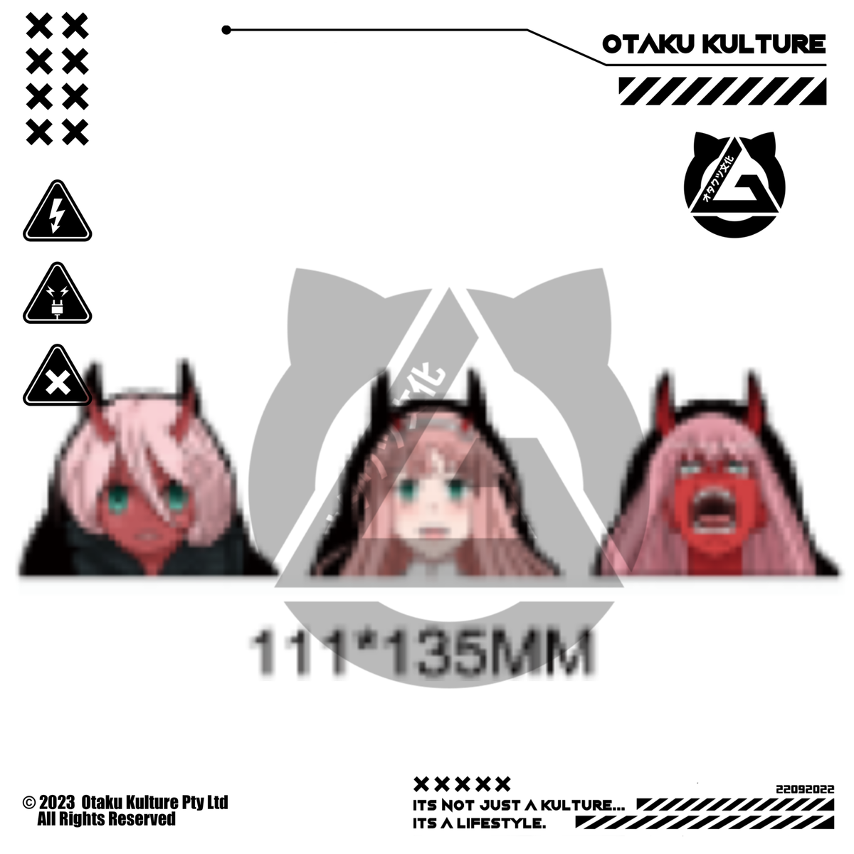 ZERO TWO RAGE 3D MOTION STICKER