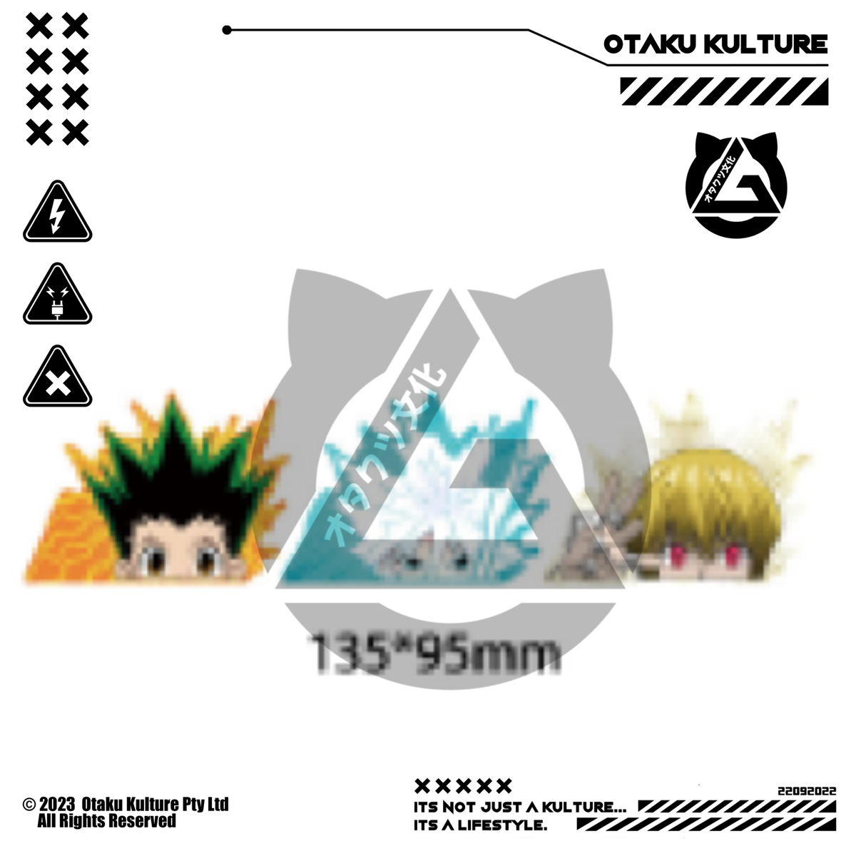 GON/KILLUA/KURAPIKA 3D MOTION STICKER