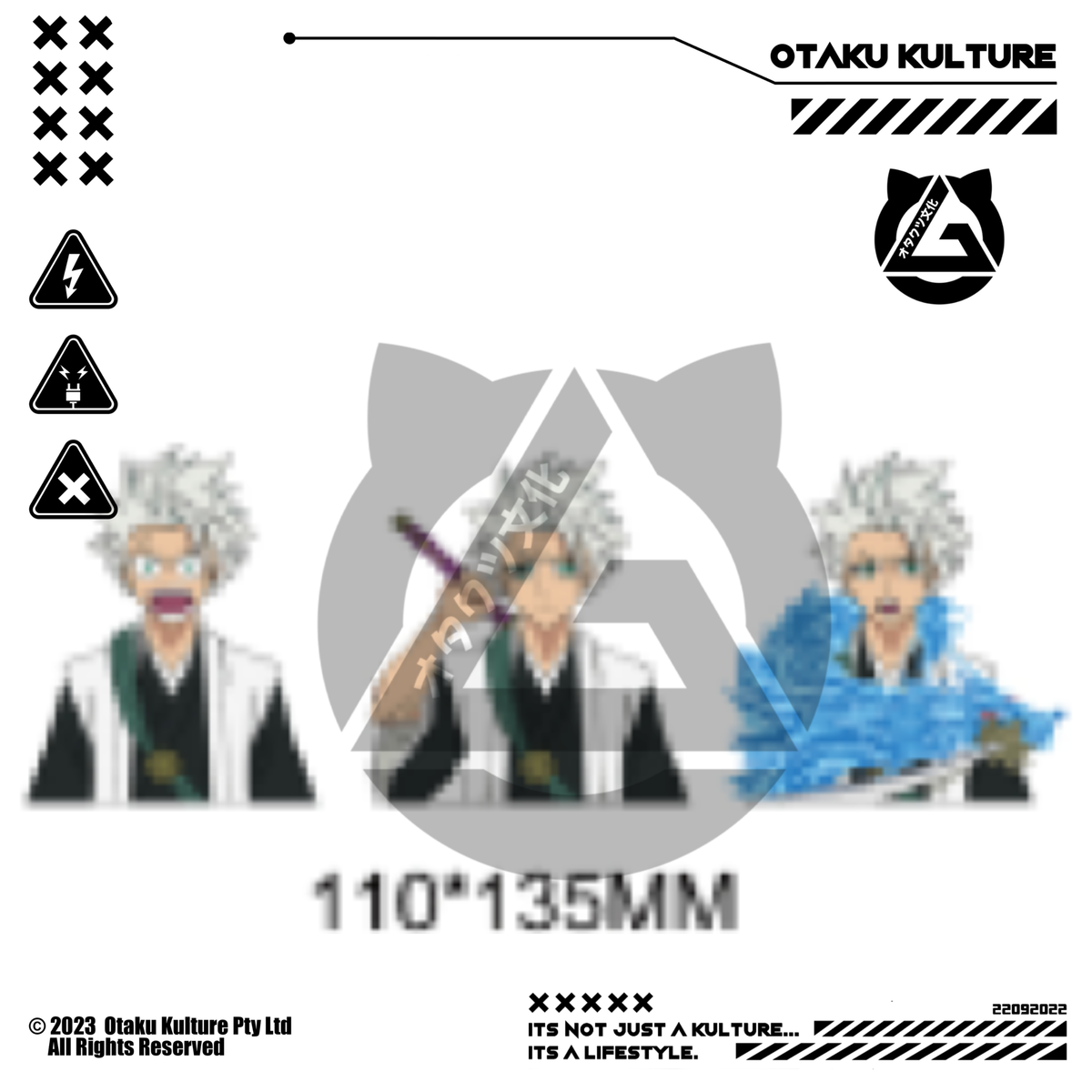 TŌSHIRŌ HITSUGAYA 3D MOTION STICKER