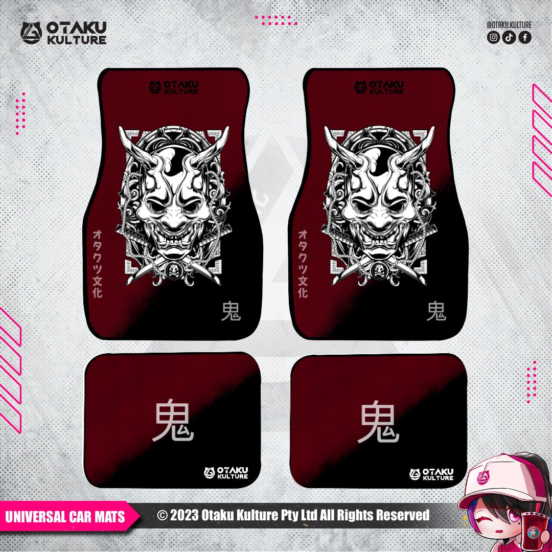 JAPANESE ONI CAR MAT