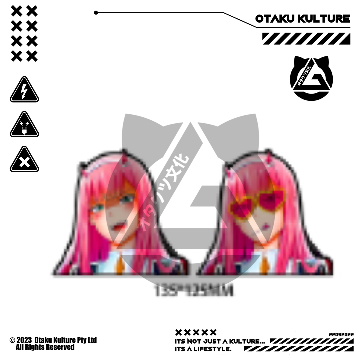 ZERO TWO HEART EYES 3D MOTION STICKER