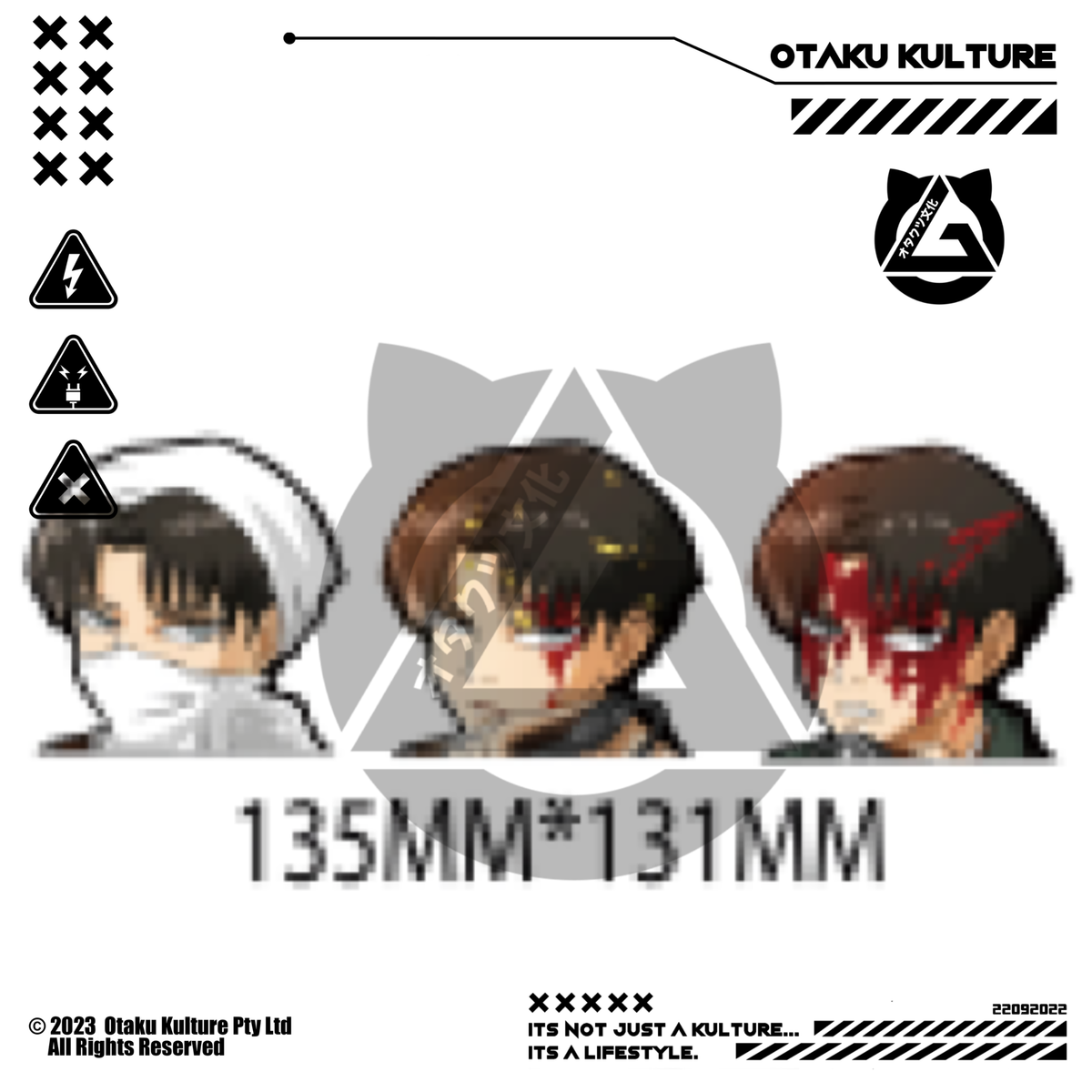 LEVI BLEEDING 3D MOTION STICKER