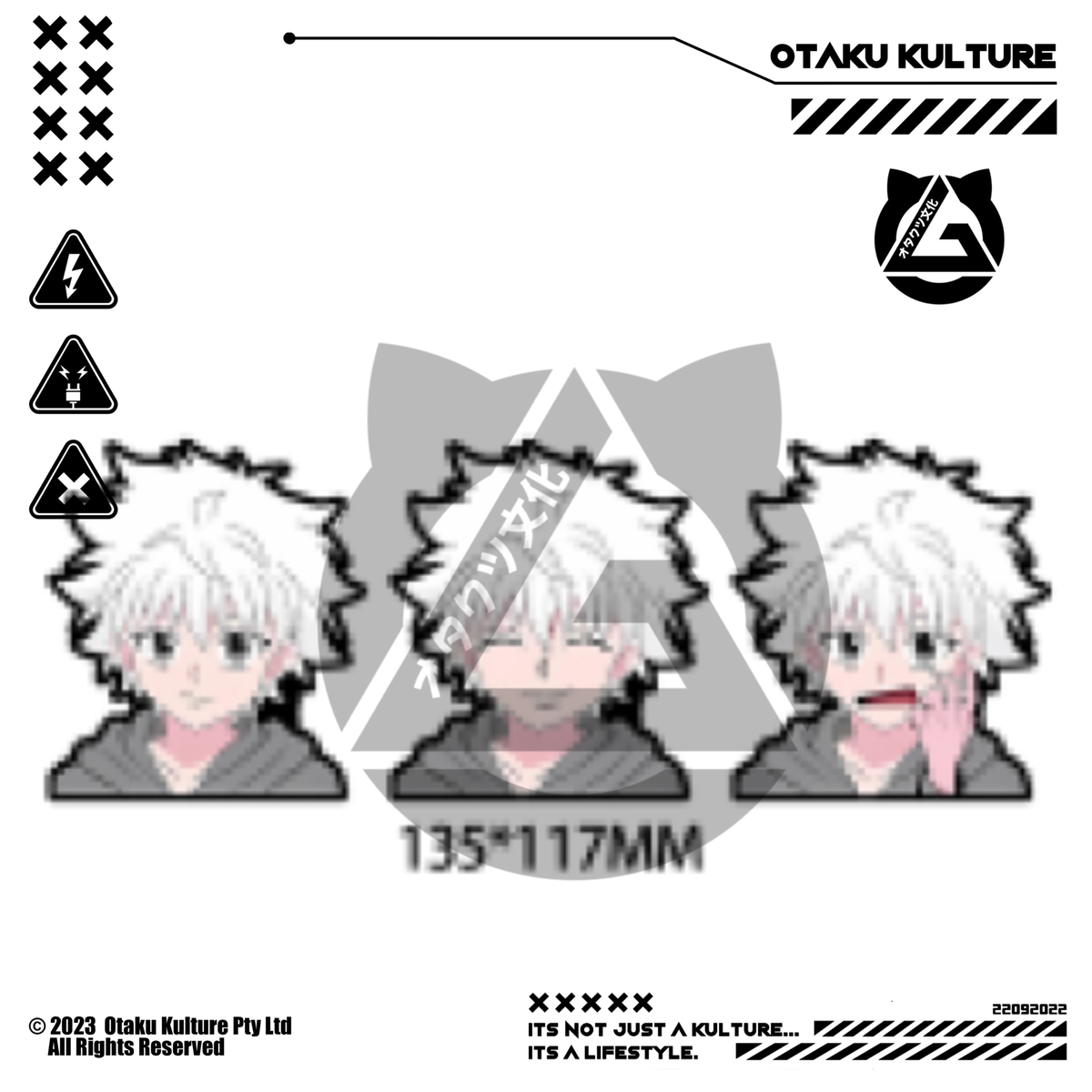 KILLUA CASUAL 3D MOTION STICKER