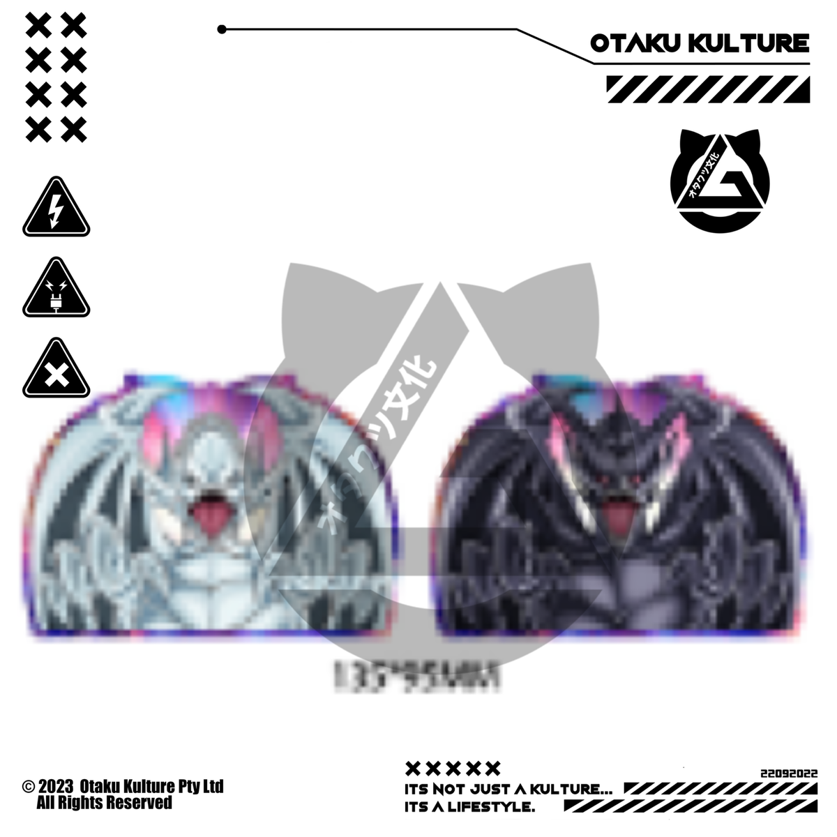 BLUE/RED EYES DRAGON 3D MOTION STICKER