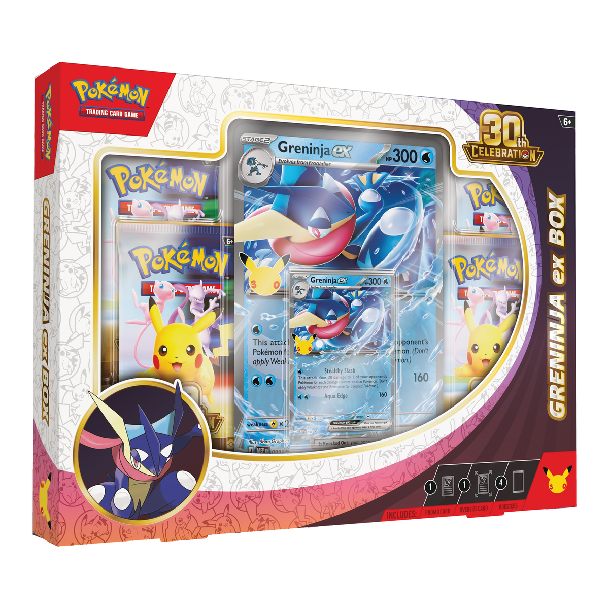 Pokémon TCG: 30th Celebration Pokémon ex Box, Greninja ex