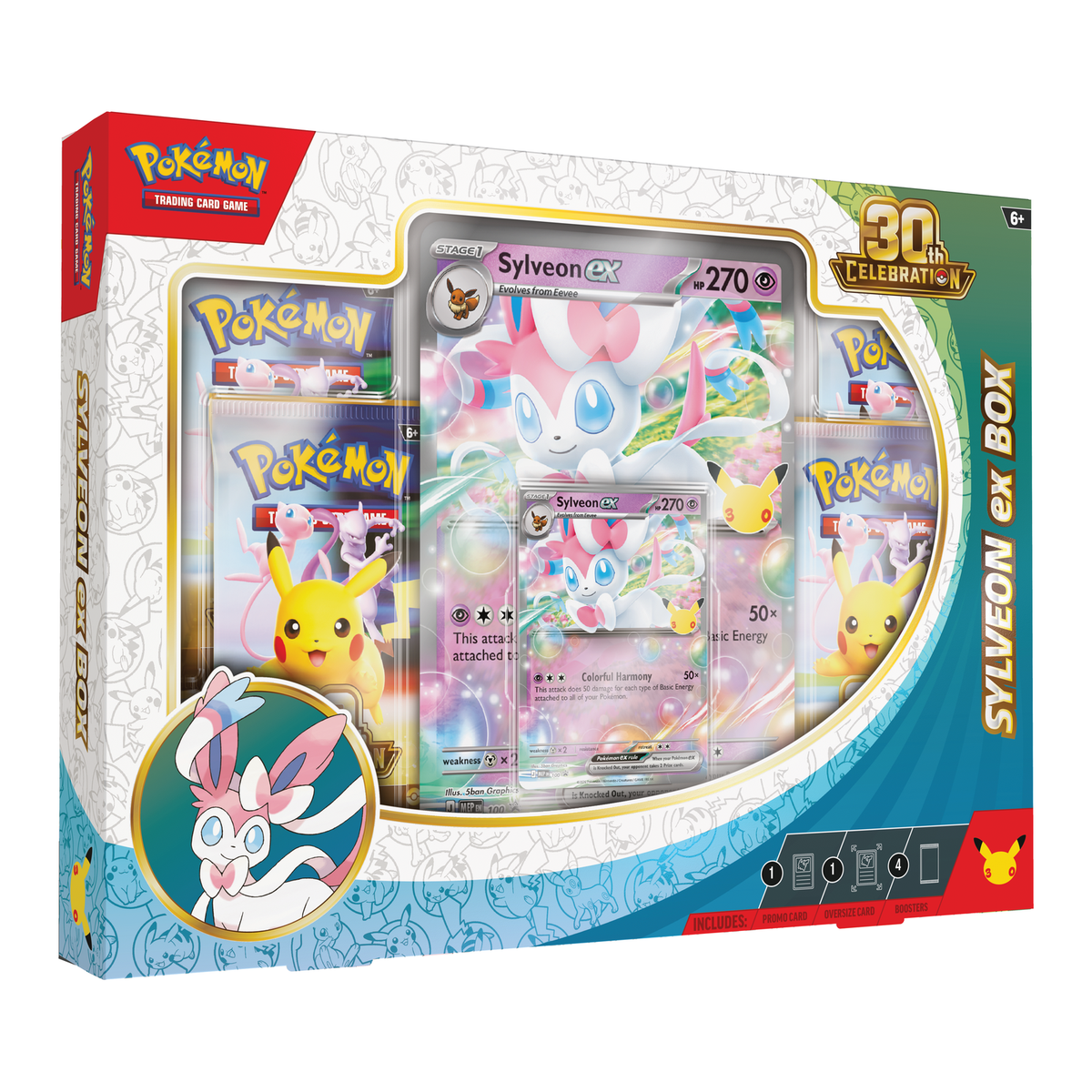 Pokémon TCG: 30th Celebration Pokémon ex Box, Sylveon ex