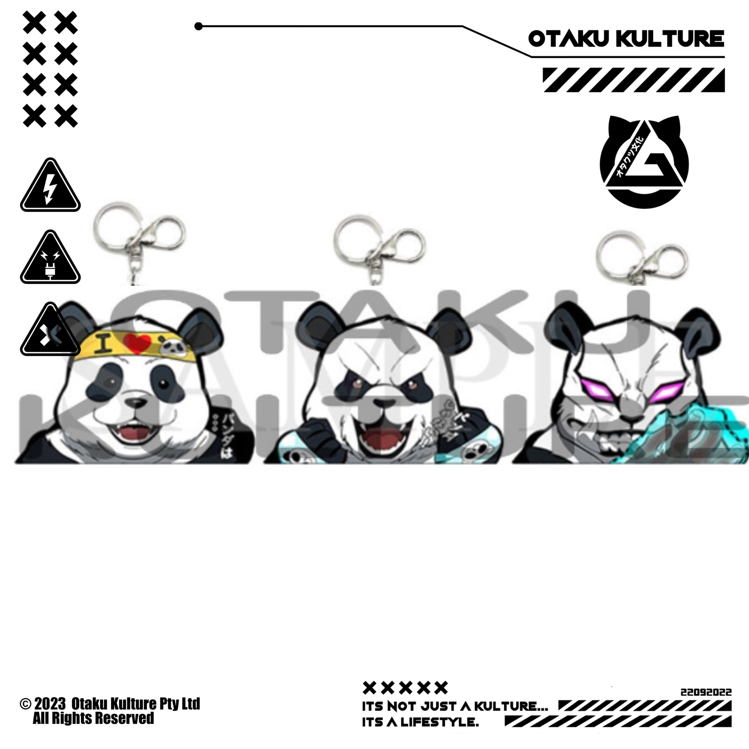 PANDA 3D MOTION KEYCHAIN
