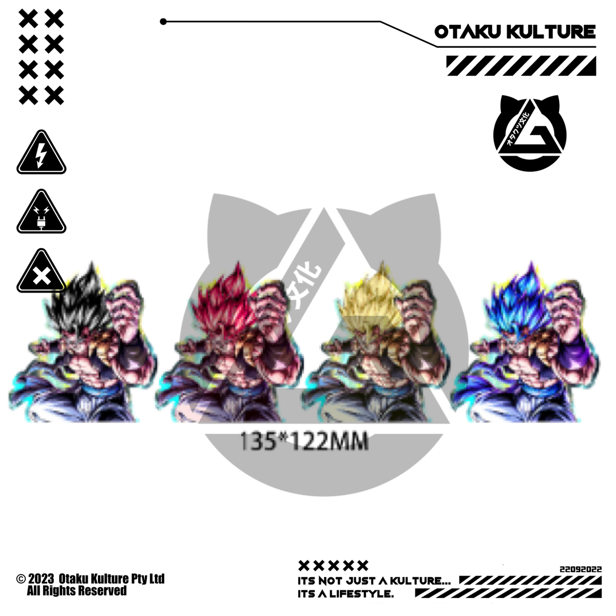GOGETA FIGHT STANCE 3D MOTION STICKER