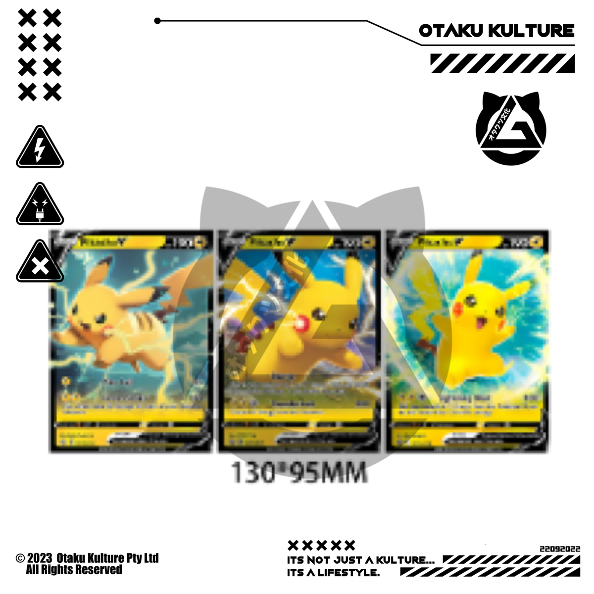 PIKACHU VMAX CARD 3D MOTION STICKER