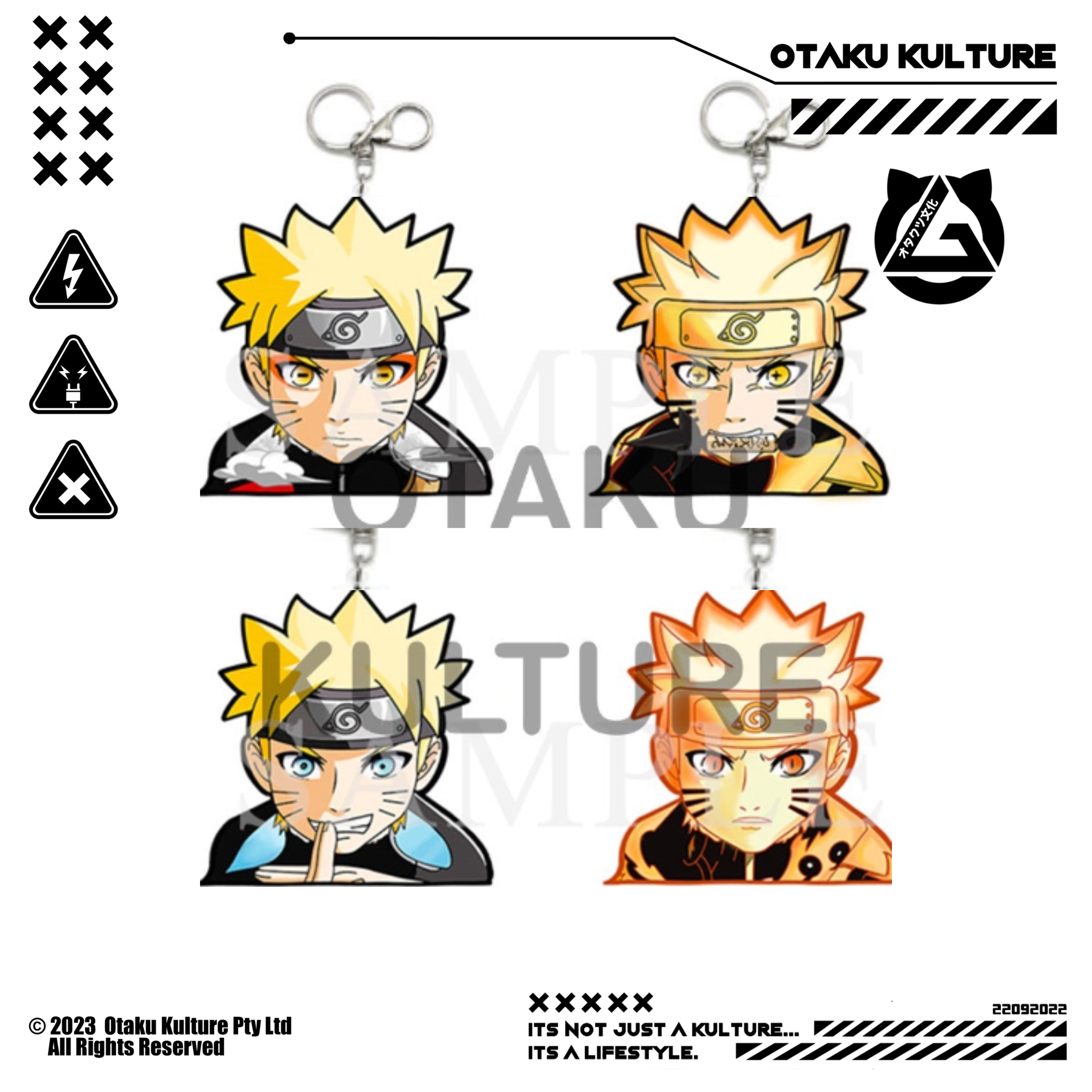NARUTO CLOSE UP 3D MOTION KEYCHAIN