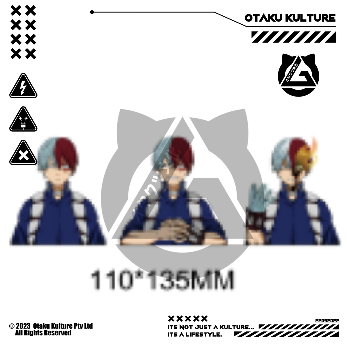 TODOROKI ICE 3D MOTION STICKER