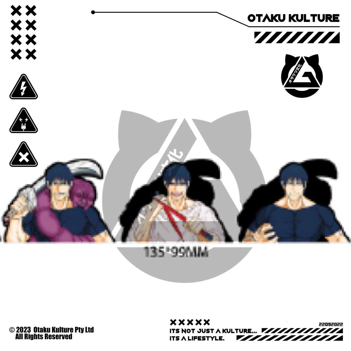 TOJI WEAPONS 3D MOTION STICKER