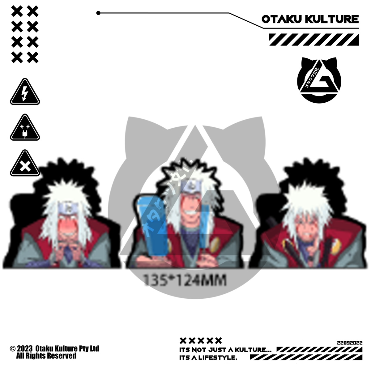 JIRAIYA PAIN ARC 3D MOTION STICKER