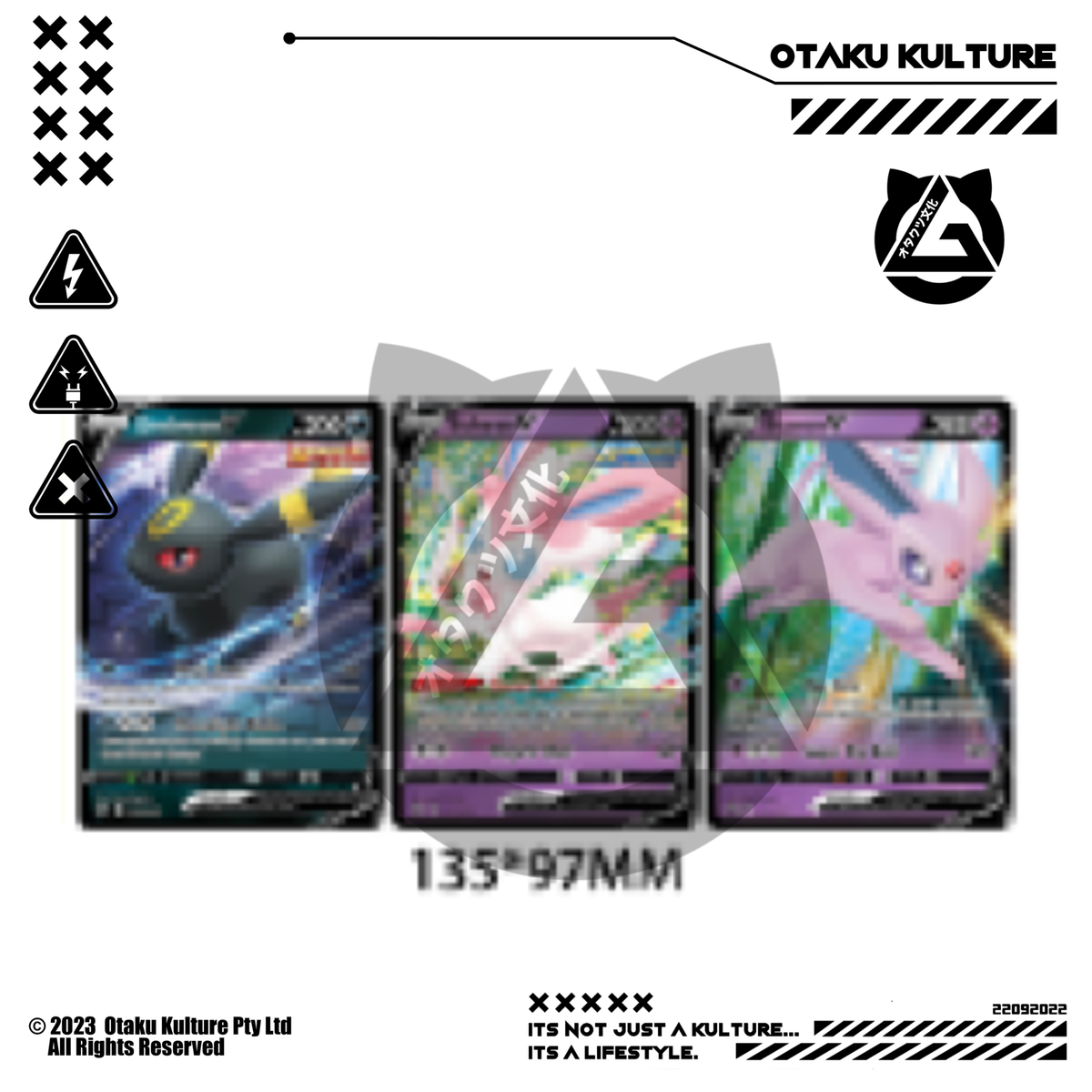 SYLVEON/UMBREON/ESPEON VMAX CARD 3D MOTION STICKER