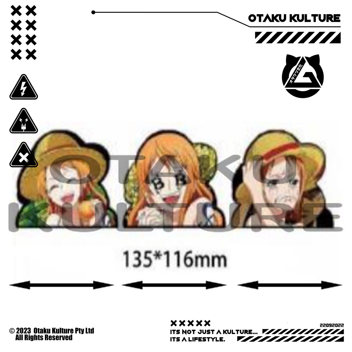 NAMI STRAW HAT 3D MOTION STICKER