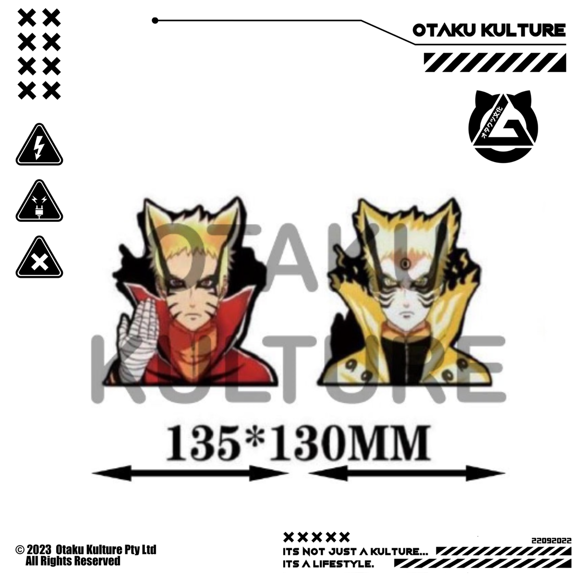 NARUTO BAYRON MODE 3D MOTION STICKER