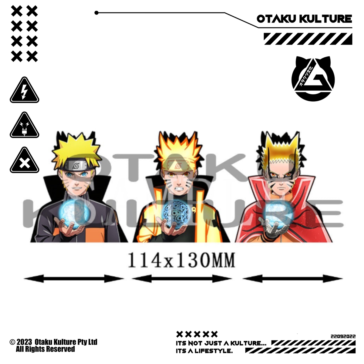 NARUTO RASENGAN 3D MOTION STICKER