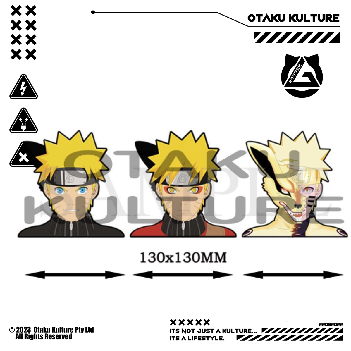 NARUTO/KURAMA 3D MOTION STICKER