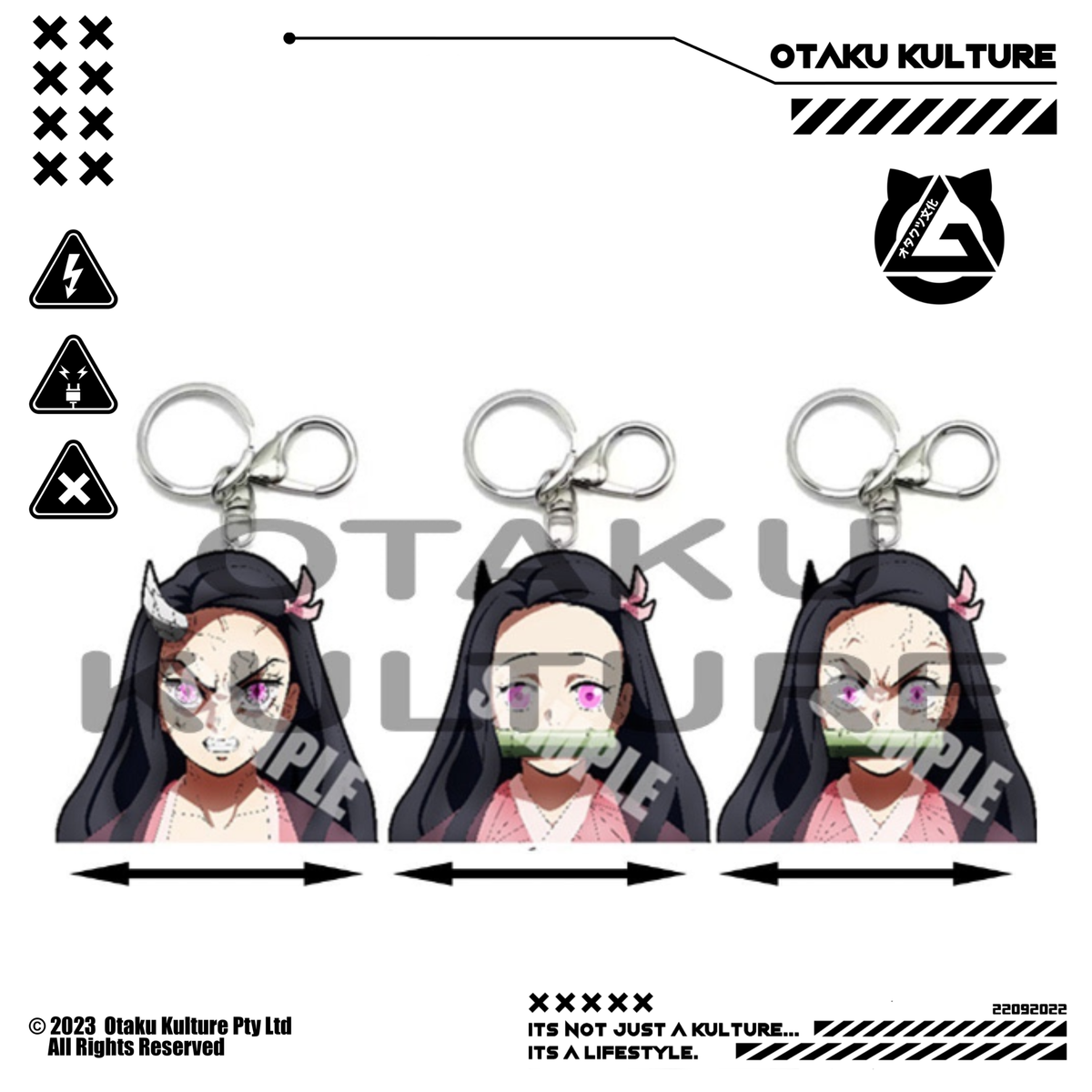 NEZUKO 3D MOTION KEYCHAIN