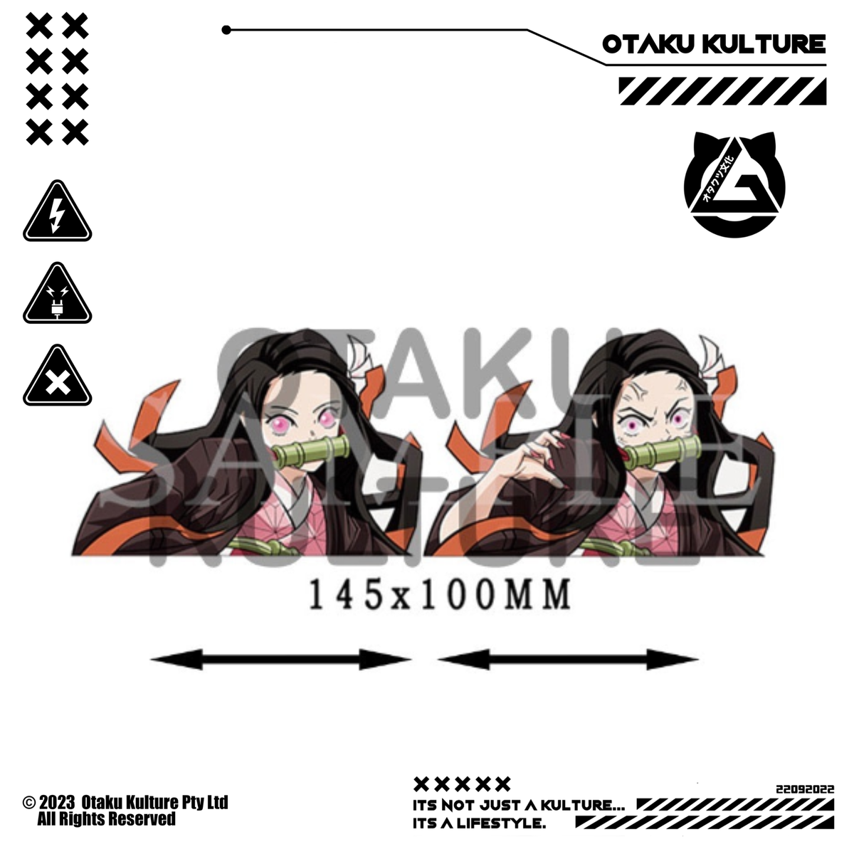 NEZUKO ANGRY 3D MOTION STICKER