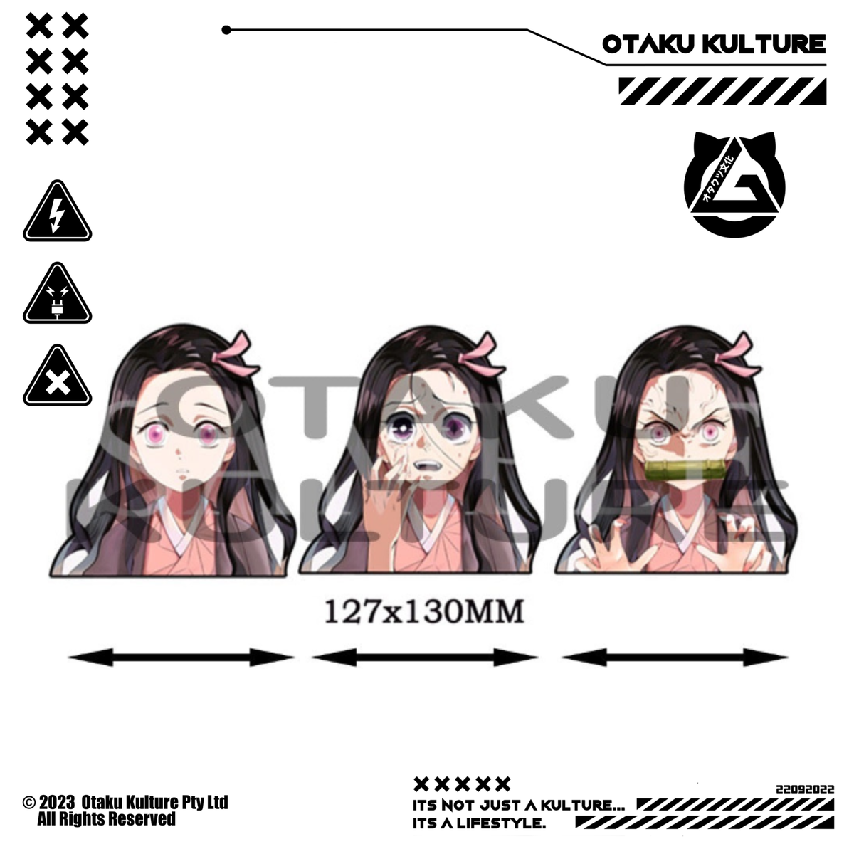 NEZUKO GROWL 3D MOTION STICKER