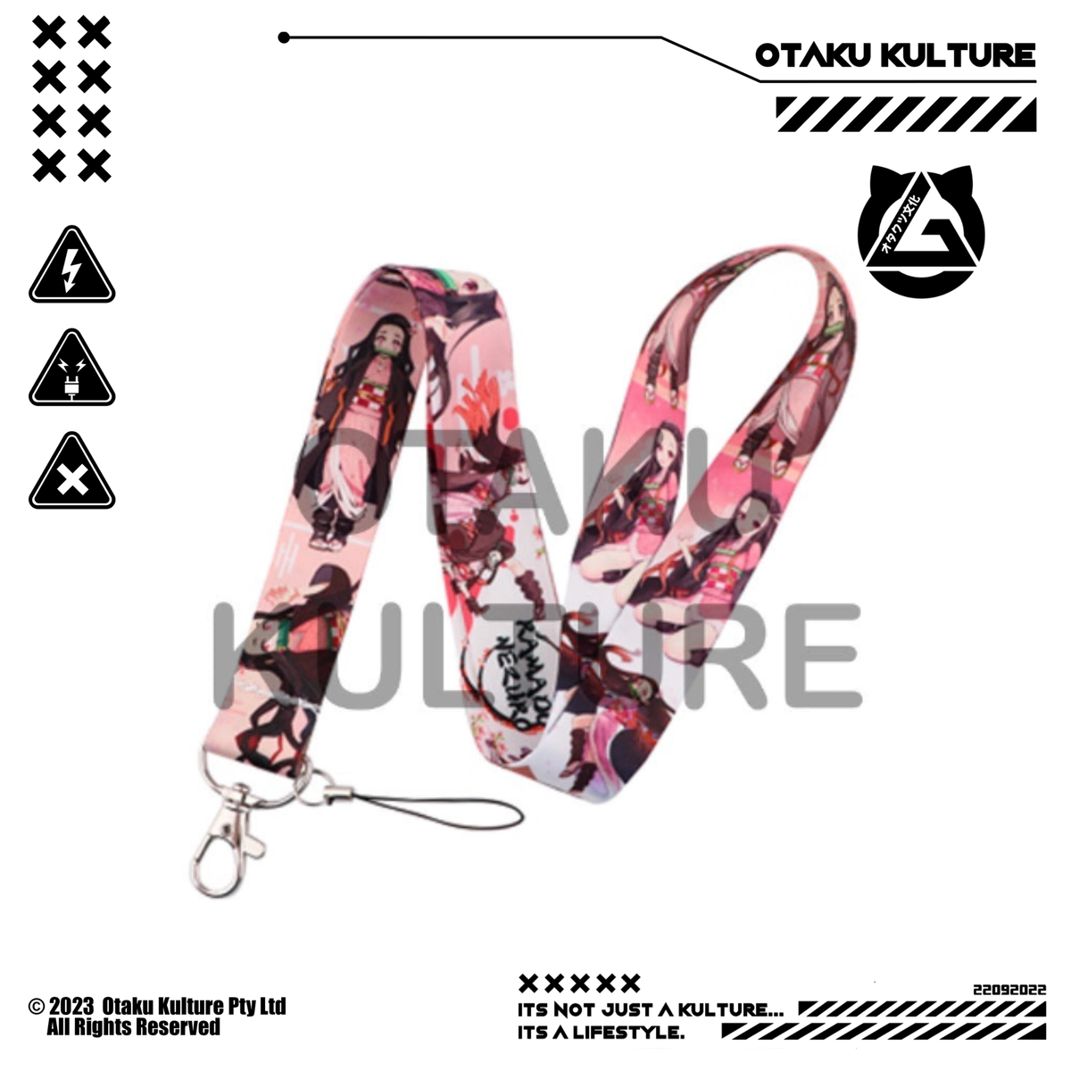 NEZUKO PINK LANYARD