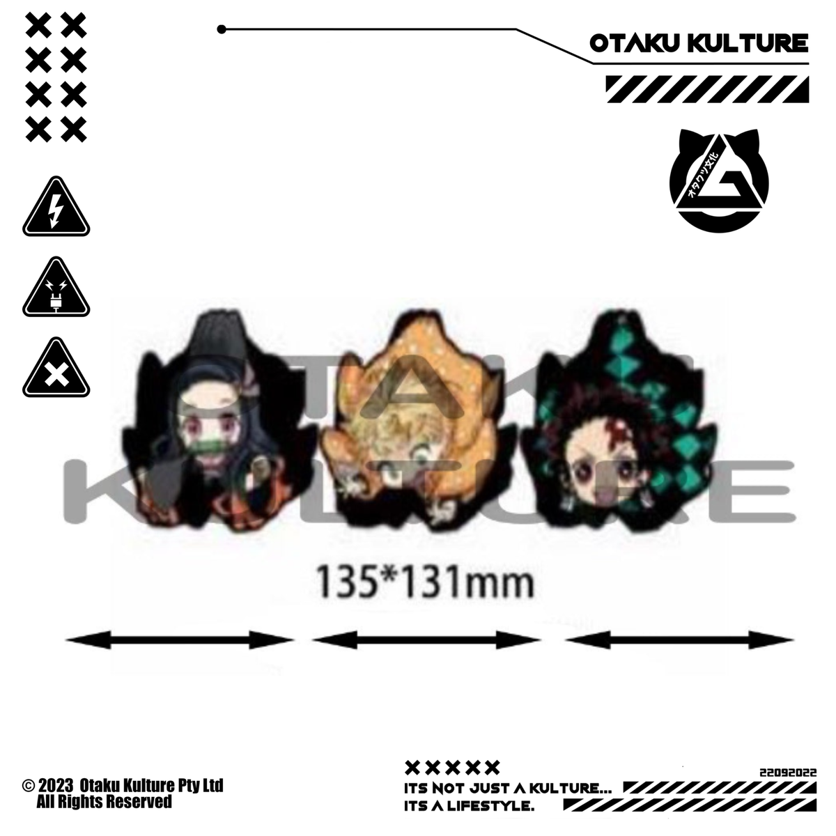 NEZUKO/TANJIRO/ZENITSU CHIBIS 3D MOTION STICKER