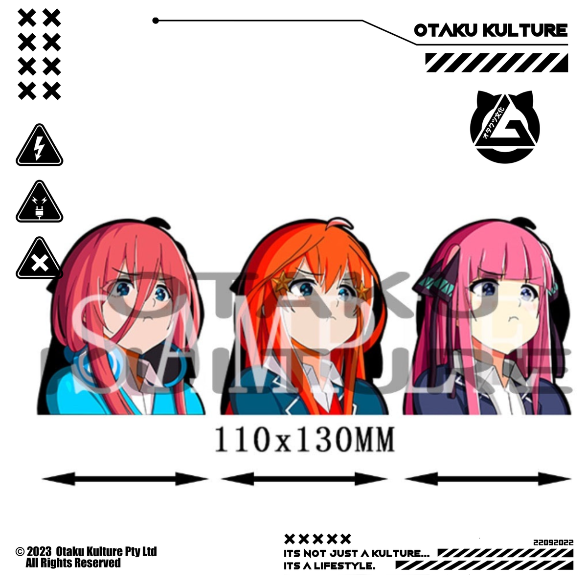 NINO/ITSUKI/MIKU POUT 3D MOTION STICKER