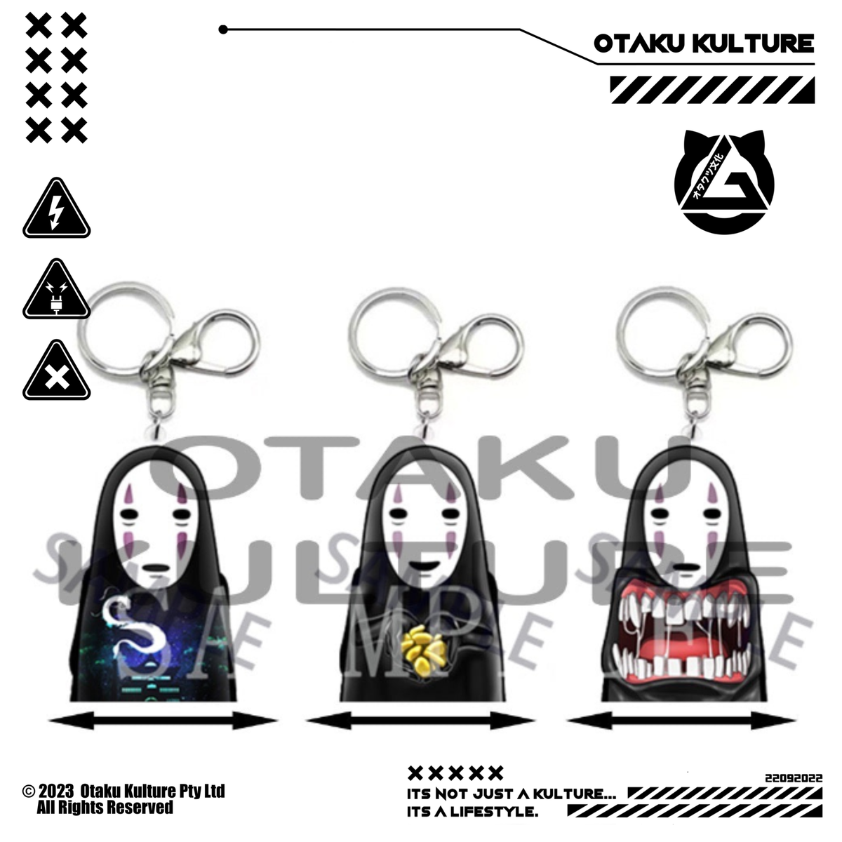 NO FACE 3D MOTION KEYCHAIN