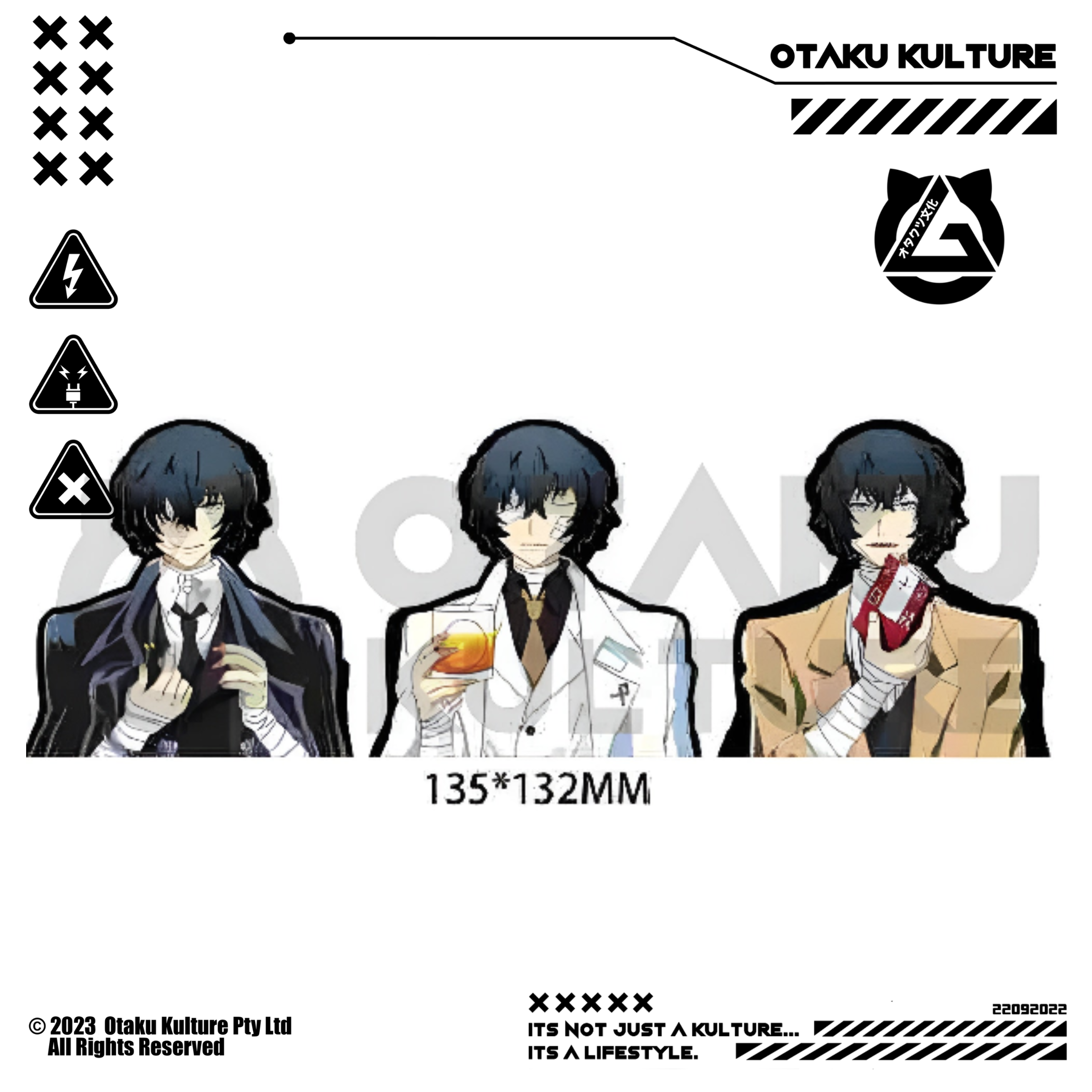 OSAMU DAZAI 3D MOTION STICKER