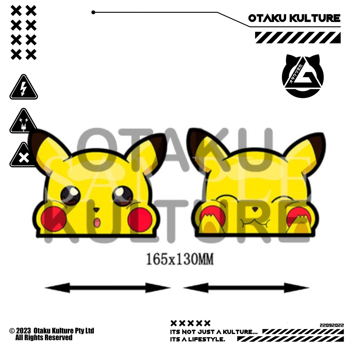 PIKACHU CHEEKS 3D MOTION STICKER