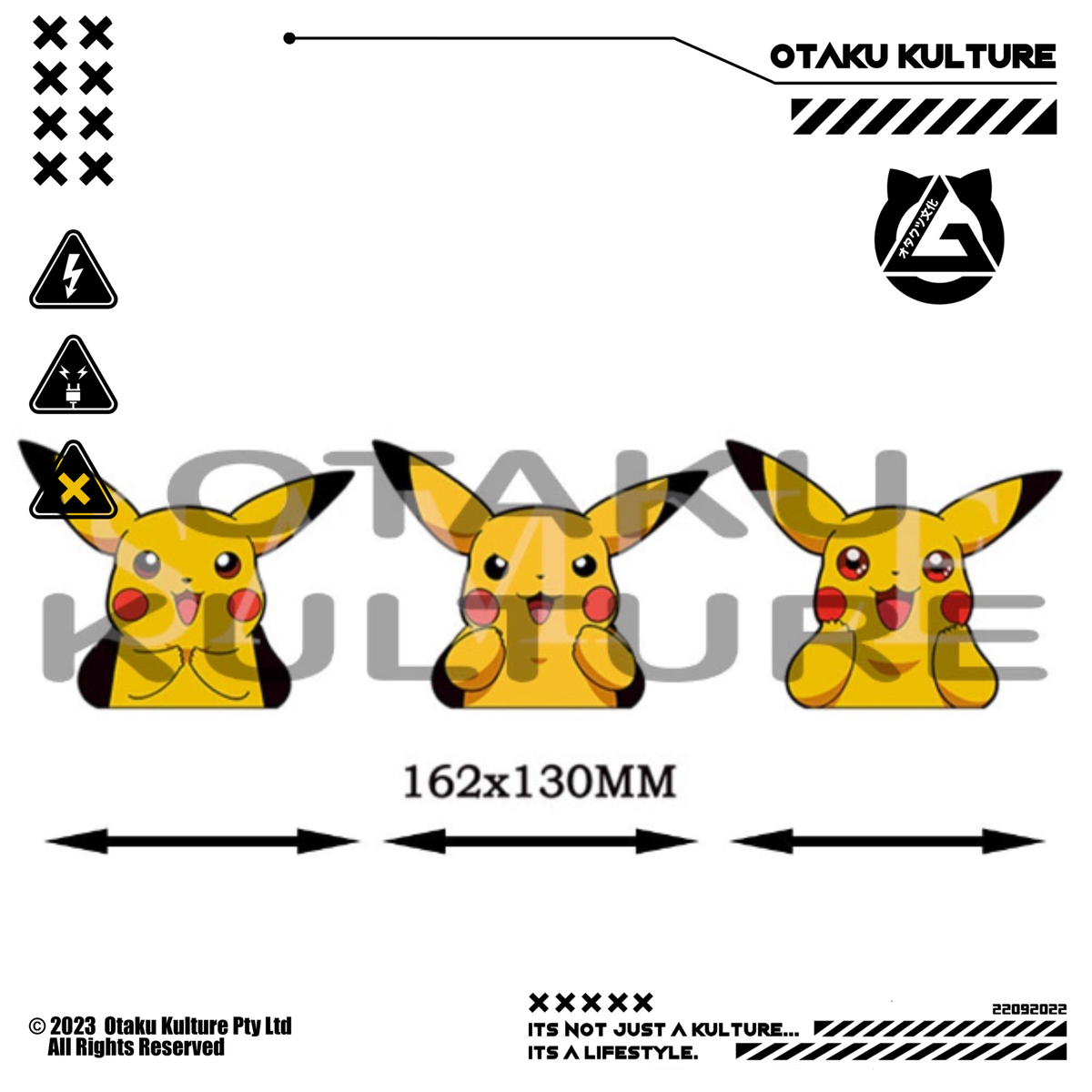 PIKACHU HYPED 3D MOTION STICKER