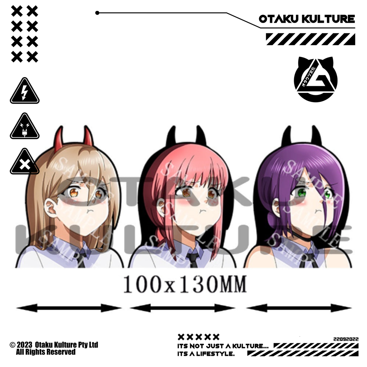 POWER/MAKIMA/REZE POUT 3D MOTION STICKER
