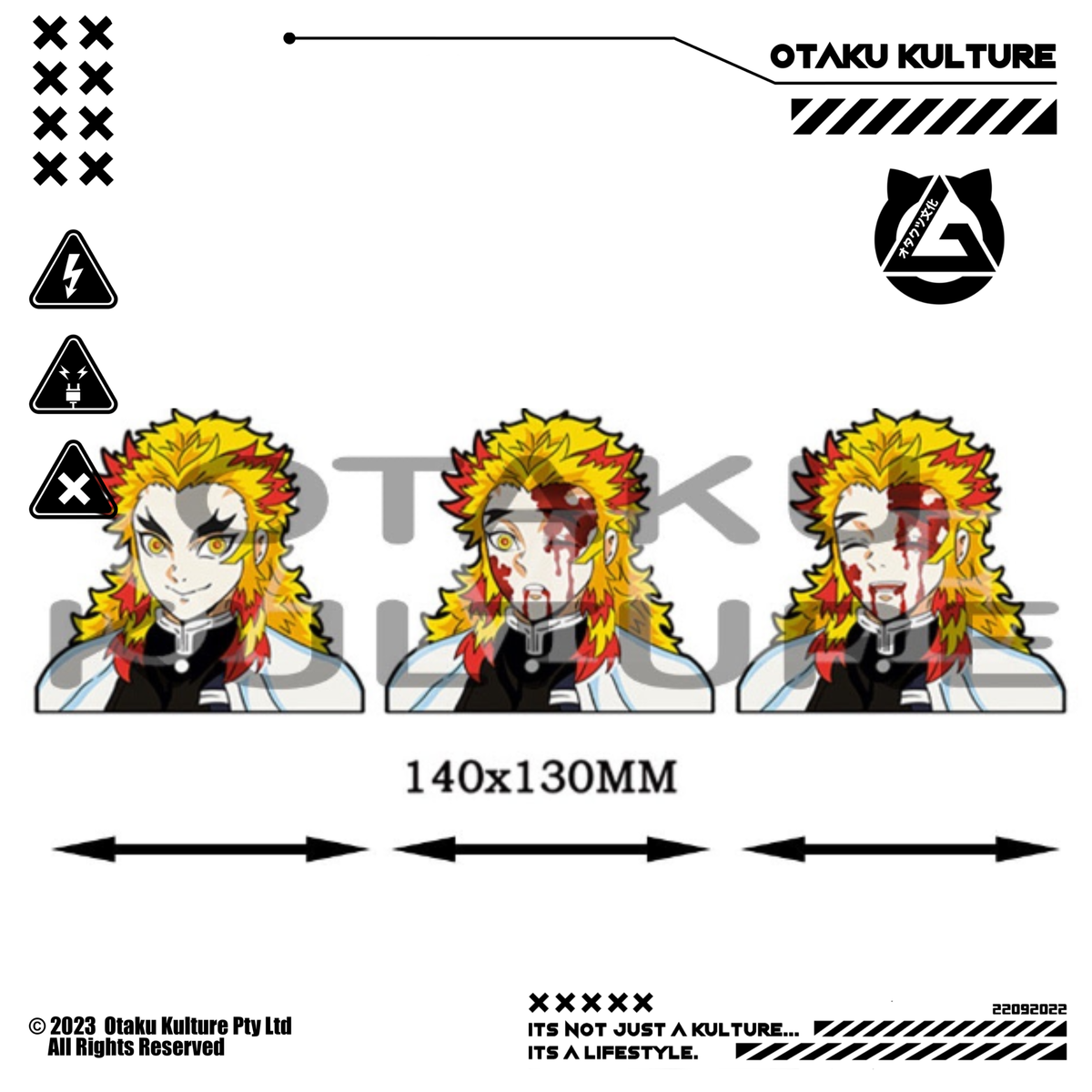 RENGOKU BLEEDING 3D MOTION STICKER