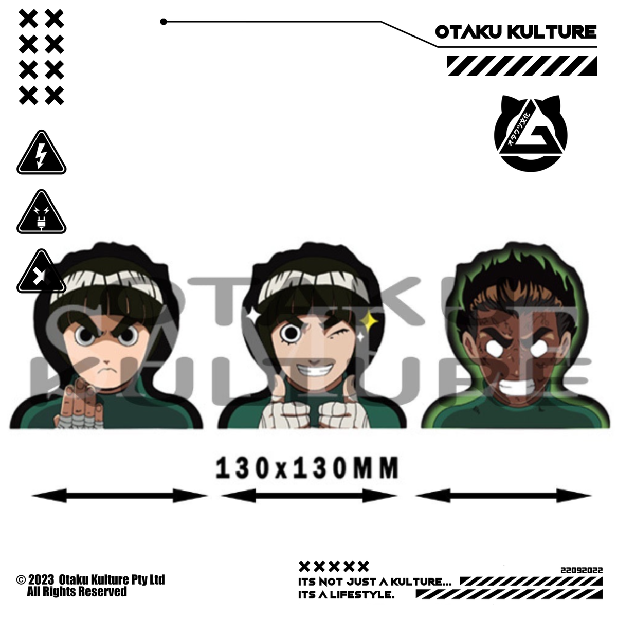 ROCK LEE 3D MOTION STICKER