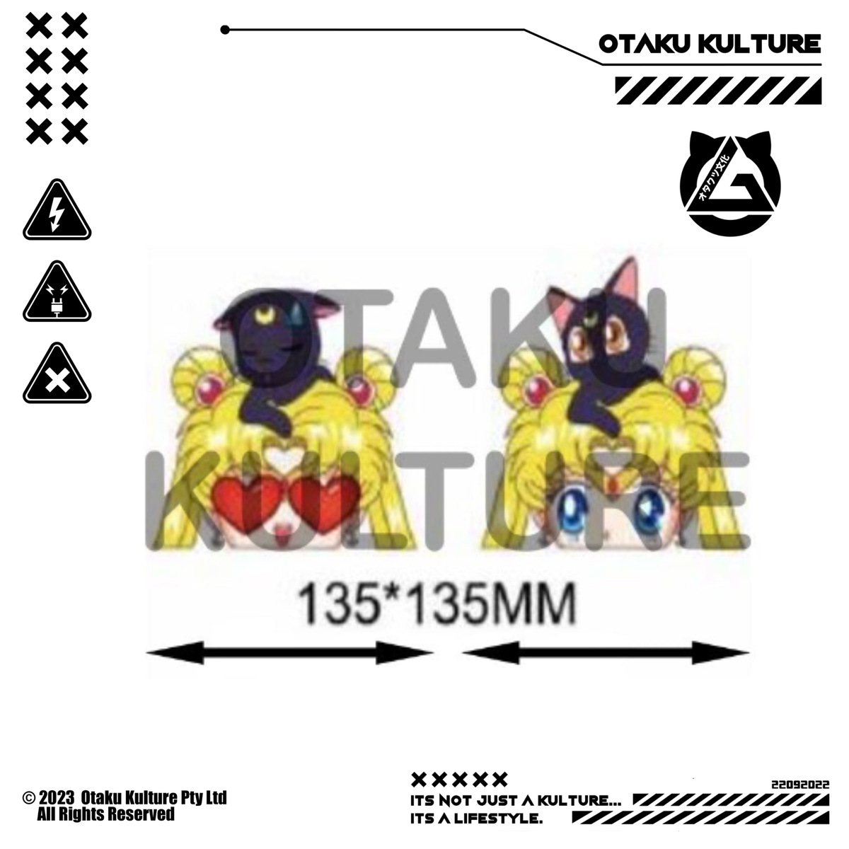SAILOR MOON KITTY 3D MOTION STICKER