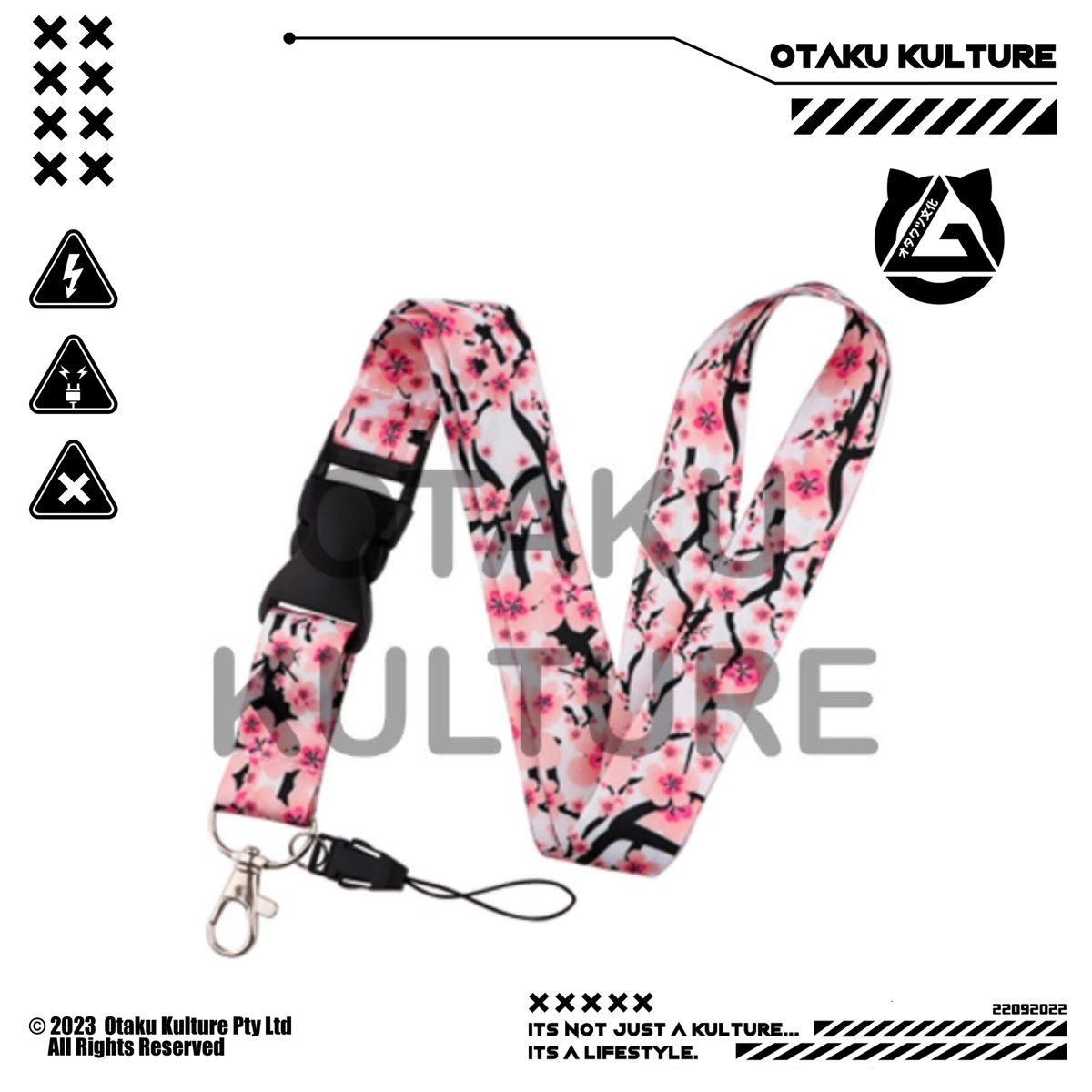 SAKURA WITH CLIP LANYARD
