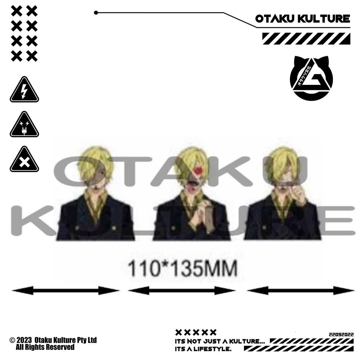 SANJI HEART EYES 3D MOTION STICKER