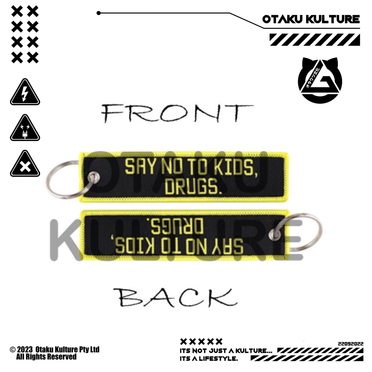 SAY NO TO KIDS, DRUGS JET TAG