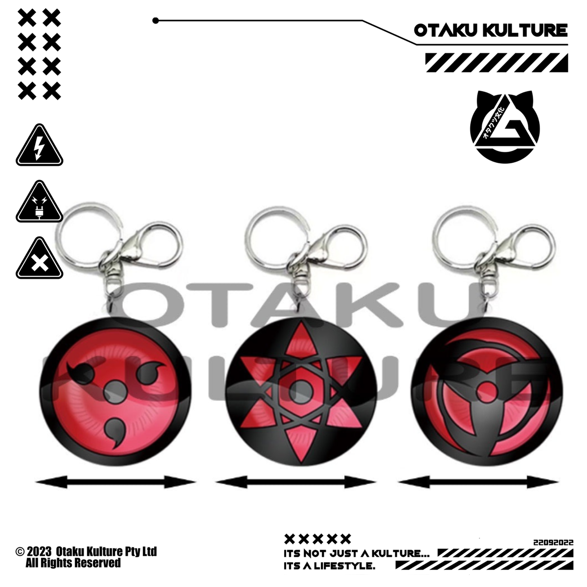 SHARINGAN 3D MOTION KEYCHAIN
