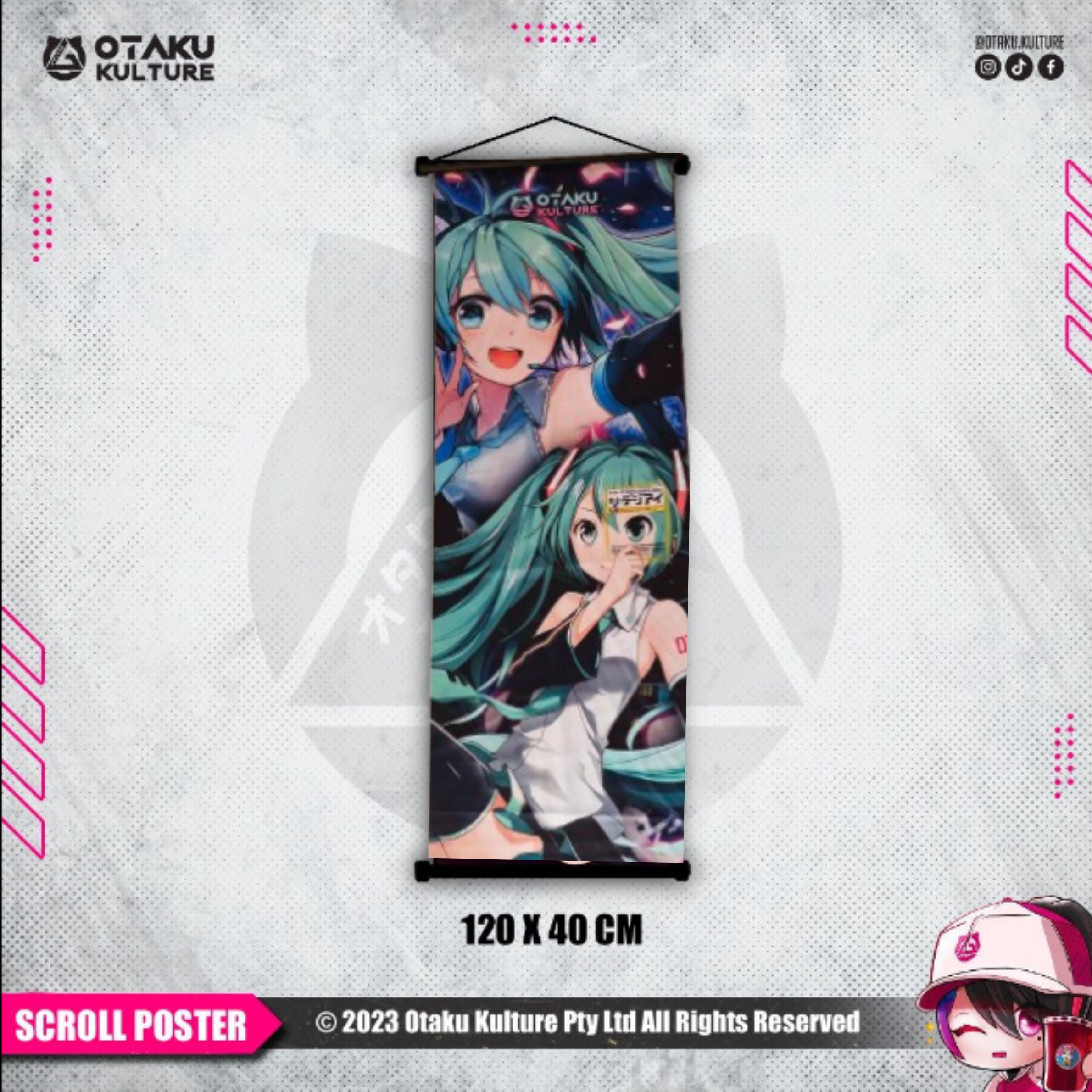 HATSUME MIKU SCROLL POSTER