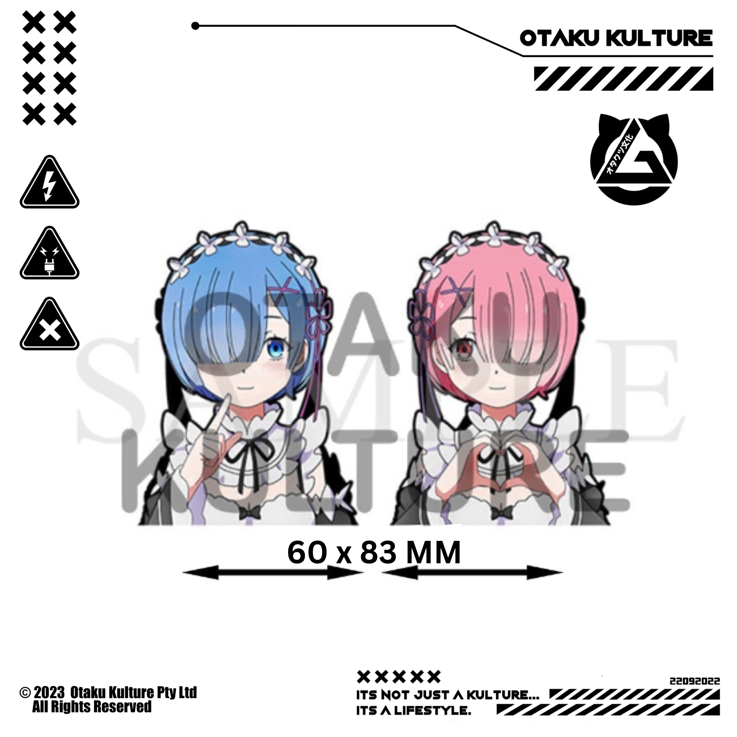 MINI REM/RAM 3D MOTION STICKER