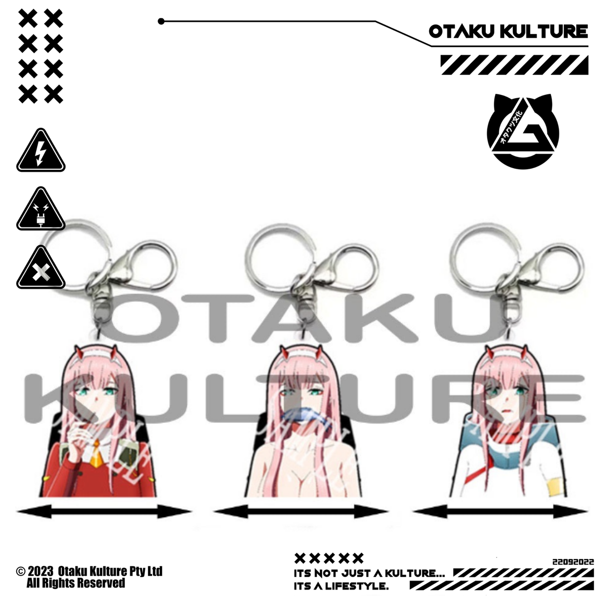 ZERO TWO 3D MOTION KEYCHAIN