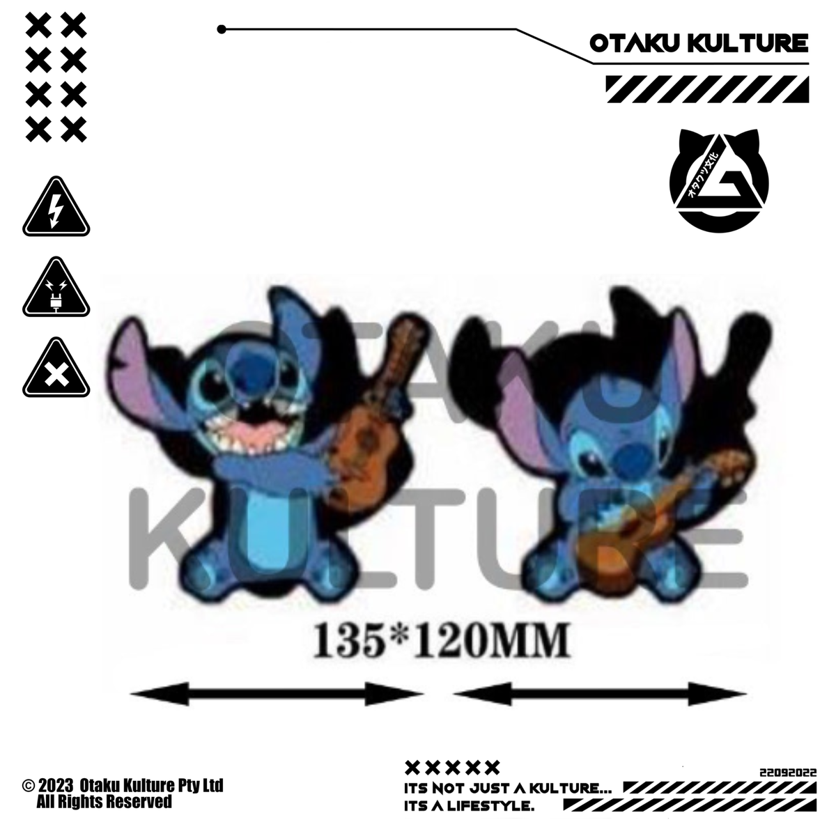 STITCH GUITAR 3D MOTION STICKER