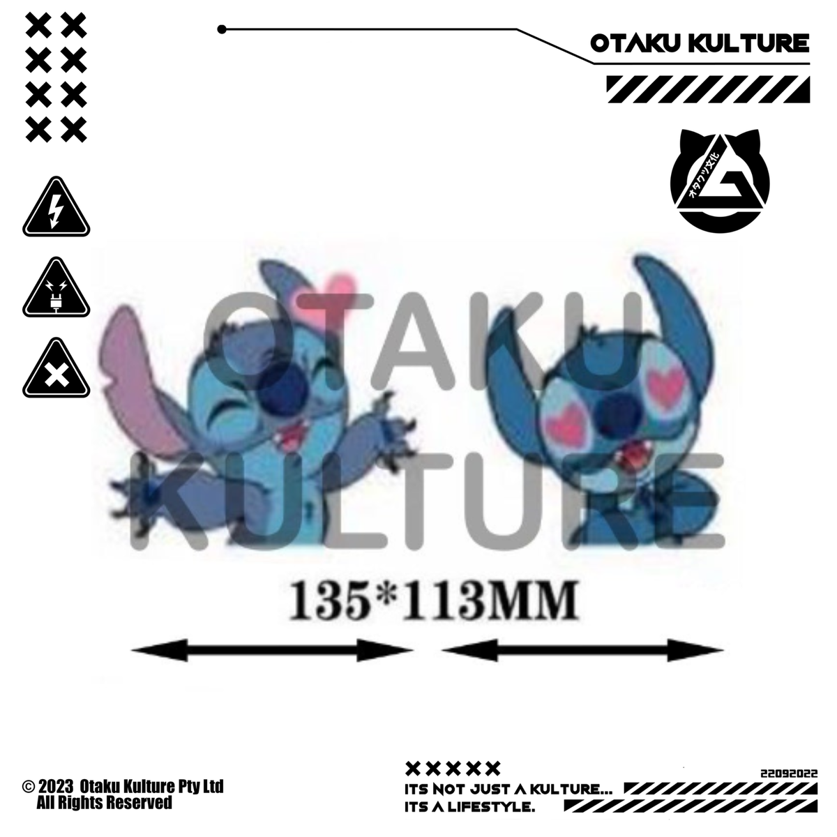 STITCH HEART EYES 3D MOTION STICKER