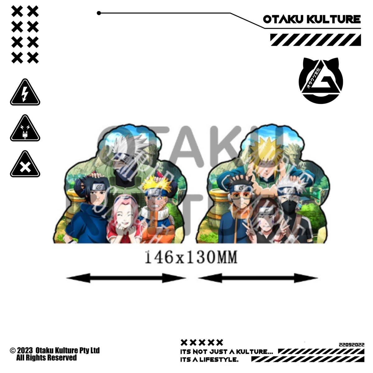 KAKASHI/MINATO COMPARISON 3D MOTION STICKER